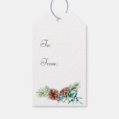 Winter Ice Schaatsen SneeuwWereldbol Aangepaste La Cadeaulabel (Achterkant)