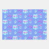 Winter Ice Skating Cozy Waterverf Holiday Gift Inpakpapier Vel (Voorkant 2)