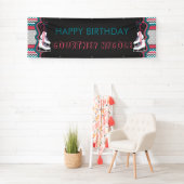 Winter Ice Skating Happy Birthday Party Banner (Insitu)