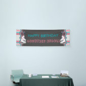 Winter Ice Skating Happy Birthday Party Banner (Beurs)