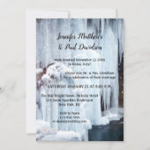 Winter Ice Sparkles Weduwen Alleen ontvangst Kaart (Voorkant)