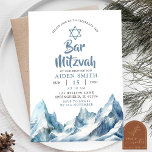 Winter Iceberg Mountain Bar Mitzvah Kaart<br><div class="desc">Winter Iceberg Mountain Bar Mitswa Uitnodiging | Winter Hebrew Boy Bar Mitswa Uitnodiging | Blue Iceberg Bar Mitswa Uitnodiging | Hebreeuwse uitnodiging | Jood opgeroepen voor de Thora uitnodiging</div>