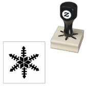 Winter Icon Stilistische Sneeuwvlok Rubberstempel (Gestempeld)