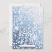Winter Icy Blue bruiloft uitnodiging (Achterkant)