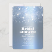 Winter Icy Blue Sparkling Lights Vrijgezellenfeest Kaart (Voorkant)