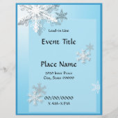 Winter Icy Snowflakes Event Flyer (Voorkant)