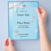 Winter Icy Snowflakes Event Flyer (Hand)