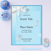 Winter Icy Snowflakes Event Flyer (Enkel)