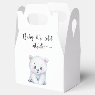 Winter ijsbeer - baby het is koud buiten bedankdoosjes