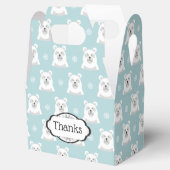 Winter Ijsbeer Favor Box Bedankdoosjes (Geopend)