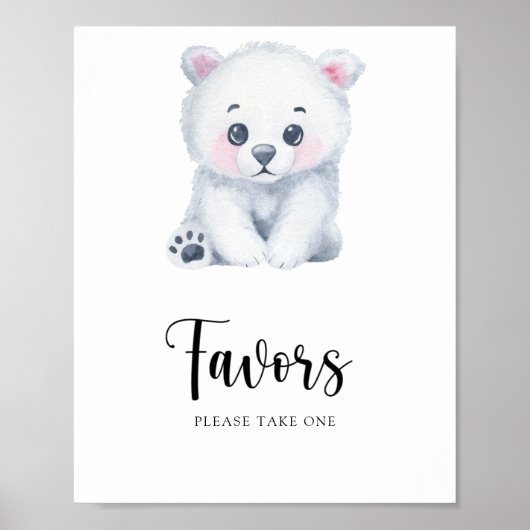Winter ijsbeer - Favors Poster (Voorkant)