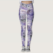 Winter Ijsbeer Kunstcollage Leggings (Voorkant)