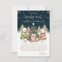 Winter IJsbeer Sneeuwvlok Baby Shower