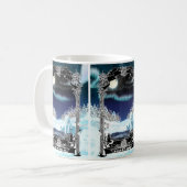 Winter Ijsbeer Vijver met Aurora Koffiemok (Voorkant links)
