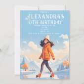 Winter IJsschaatspartij Kaart (Voorkant)