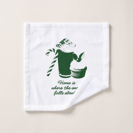 Winter illustratie Handdoek (Wasdoekje)