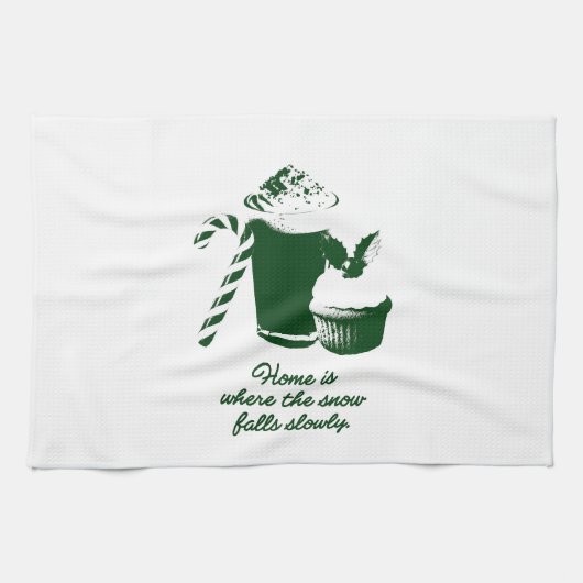 Winter illustratie Handdoek (Horizontaal)