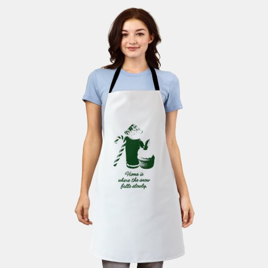 Winter illustration schort (Gedragen)