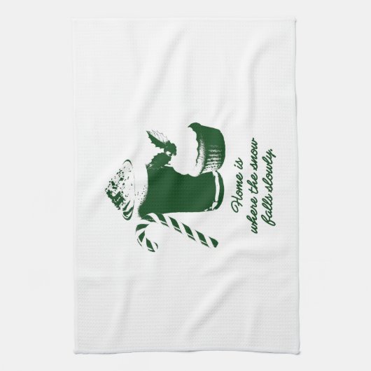 Winter illustration Towel Theedoek (Verticaal)