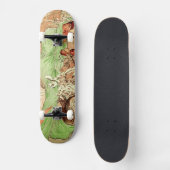 Winter In A Green Cape door Alphonse Mucha Persoonlijk Skateboard (Voorkant)