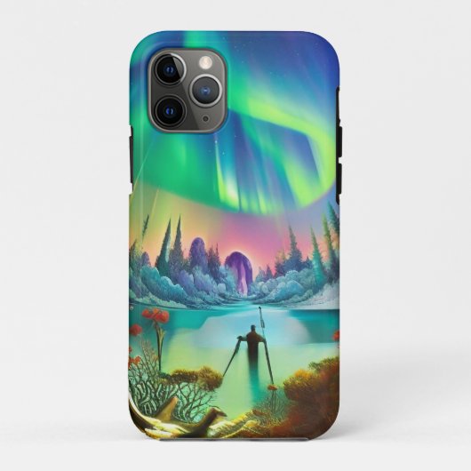 Winter in Alaska Aurora Borealis Case-Mate iPhone Case (Achterkant)