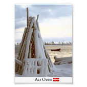 Winter in Als Odde/Denemarken Fotoprint! Foto Afdruk (Voorkant)