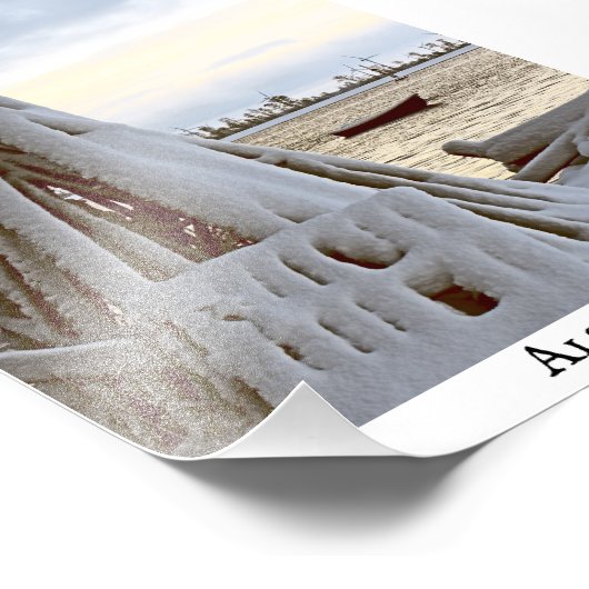 Winter in Als Odde/Denemarken Fotoprint! Foto Afdruk (Hoek)