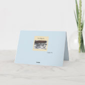 Winter in Amsterdam - De kerstkaart voor fietsers Kaart (Achterkant)