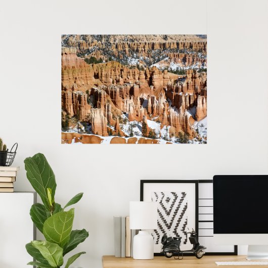 Winter in Bryce Canyon, Sunset Point, print (Thuiskantoor)