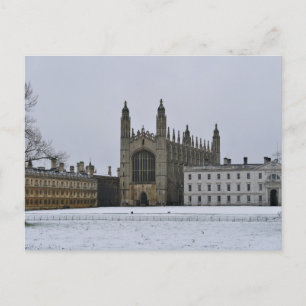 Winter in Cambridge, Verenigd Koninkrijk Briefkaart