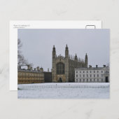 Winter in Cambridge, Verenigd Koninkrijk Briefkaart (Voorkant / Achterkant)
