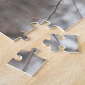 Winter in Central Park Lake New York City Skyline Legpuzzel (Zijkant)