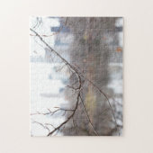 Winter in Central Park Lake New York City Skyline Legpuzzel (Verticaal)