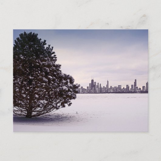 Winter in Chicago Briefkaart (Voorkant)