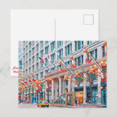 Winter in Chicago, Feestdagenkaart (Voorkant / Achterkant)