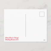 Winter in Chicago, Feestdagenkaart (Achterkant)