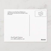 Winter in Colorado Briefkaart (Achterkant)