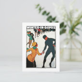 Winter in Davos Briefkaart (Staand voorkant)