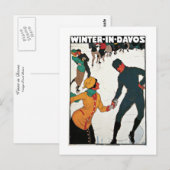 Winter in Davos Briefkaart (Voorkant / Achterkant)