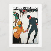 Winter in Davos Briefkaart (Voorkant)