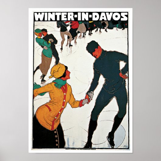 Winter in Davos Poster (Voorkant)