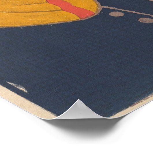 Winter in Davos  Poster Skiing Zwitserland (Hoek)