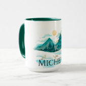 Winter in de bergen mok (Voorkant links)