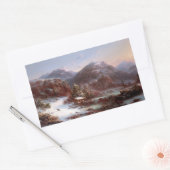 Winter in de bergen rechthoekige sticker (Envelop)