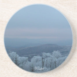 Winter in de Blue Ridge Mountains Zandsteen Onderzetter