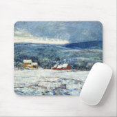 Winter in de Connecticut Hills (door Childe Hassam Muismat (Met muis)