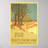 Winter in de Duinen Poster (Voorkant)