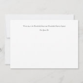 Winter in de Macclesfield Forest Card Bedankkaart (Achterkant)