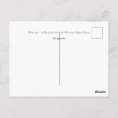 Winter in de Macclesfield Forest Card Briefkaart (Achterkant)