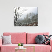 Winter in de Macclesfield Forest Card Canvas Afdruk (Insitu (Woonkamer))